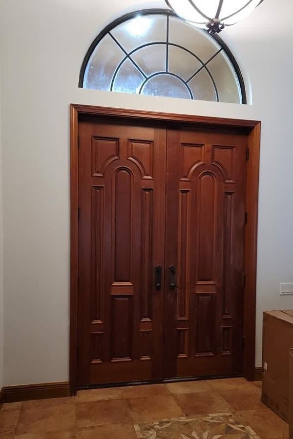 Young Painting & Decor - Enterance Door refinished- after