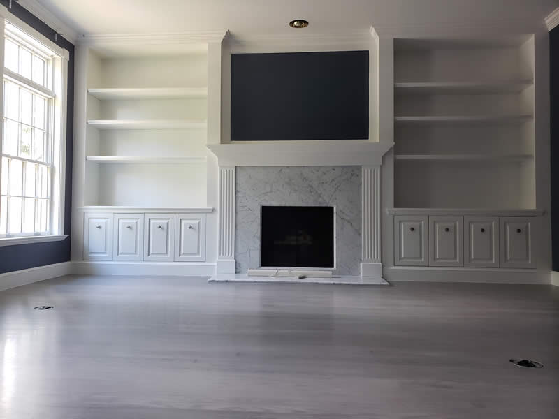 Young Painting & Decor - Fireplace marbeling - after